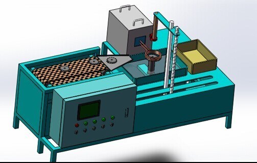 Ce-FCC 100KW 10-50khz Materiaal van het Inductie het verhardende hulpmiddel met PLC controle